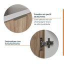 Ver imagem 5 de Conjunto Lavanderia Modulada 3 Peças sem Tampo com Rodapé Ipanema CabeCasa MadeiraOriginals Madeiramadeira Marrom/Acácia
