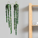 Ver imagem 2 de 2 Pendentes de Suculenta Artificial Jardim Vertical Verde