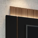 Ver imagem 6 de Painel Home Suspenso 1.8 para Tv até 55" com Fita Led Mdp/mdf Shawn Preto/castanho G26 - Gran Belo