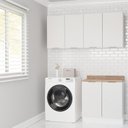 Ver imagem 1 de Lavanderia Modulada 3 Peças 2 Armários Aéreos 1 Balcão 2 Portas Ipanema CabeCasa MadeiraOriginals