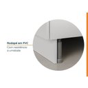 Ver imagem 7 de Lavanderia Modulada 3 Peças 2 Armários Aéreos 1 Balcão 2 Portas Ipanema CabeCasa MadeiraOriginals Branco