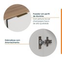 Ver imagem 6 de Lavanderia Planejada 3 Peças 2 Armários Aéreos 1 Balcão 2 Portas Ipanema CabeCasa MadeiraOriginals Branco
