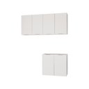 Ver imagem 2 de Conjunto Lavanderia Planejado 3 Peças sem Tampo sem Rodapé Ipanema CabeCasa MadeiraOriginals Branco