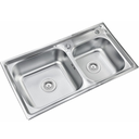 Ver imagem 4 de Kit Cuba Dupla Cozinha Gourmet Aço Inox Acessórios e Torneira Flexível Brinovar