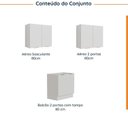 Ver imagem 4 de Lavanderia Modulada 3 Peças sem Tampo com Rodapé Ipanema CabeCasa MadeiraOriginals