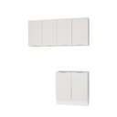 Ver imagem 2 de Conjunto Lavanderia Modulada 3 Peças sem Tampo com Rodapé Ipanema CabeCasa MadeiraOriginals Madeiramadeira Branco