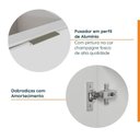 Ver imagem 6 de Conjunto Lavanderia Modulada 3 Peças sem Tampo com Rodapé Ipanema CabeCasa MadeiraOriginals Madeiramadeira Branco