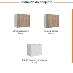 Lavanderia Modulada 3 Peças sem Tampo sem Rodapé Ipanema Cabecasa Madeiramadeira - 4