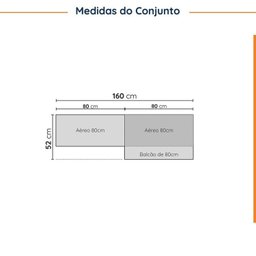 Lavanderia Modulada 3 Peças sem Tampo sem Rodapé Ipanema Cabecasa Madeiramadeira - 3