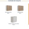Lavanderia Modulada 3 Peças sem Tampo com Rodapé Ipanema CabeCasa MadeiraOriginals - 4