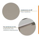 Ver imagem 6 de Conjunto Lavanderia Modulada 3 Peças sem Tampo com Rodapé Ipanema CabeCasa MadeiraOriginals Madeiramadeira Marrom/Fendi Trama