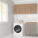 Ver imagem 1 de Lavanderia Modulada 3 Peças 2 Armários Aéreos 1 Balcão 2 Portas Ipanema CabeCasa MadeiraOriginals