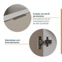 Ver imagem 5 de Conjunto Lavanderia Modulada 3 Peças sem Tampo com Rodapé Ipanema CabeCasa MadeiraOriginals Madeiramadeira Marrom/Fendi/Acácia
