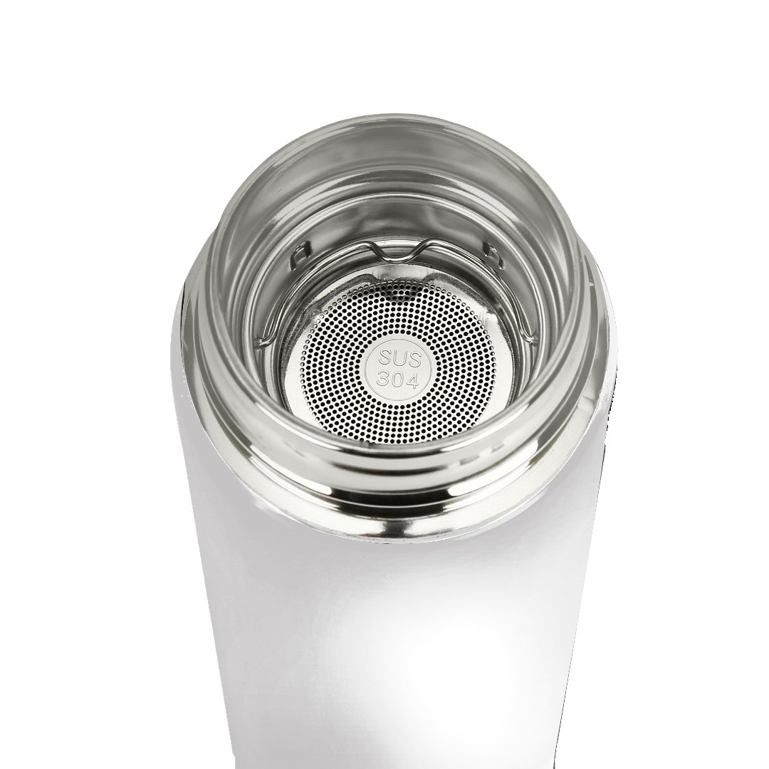 Garrafa Térmica Inteligente De Inox 500ml Tampa C/Sensor De Temperatura Led Água Café Chá Branco - 7