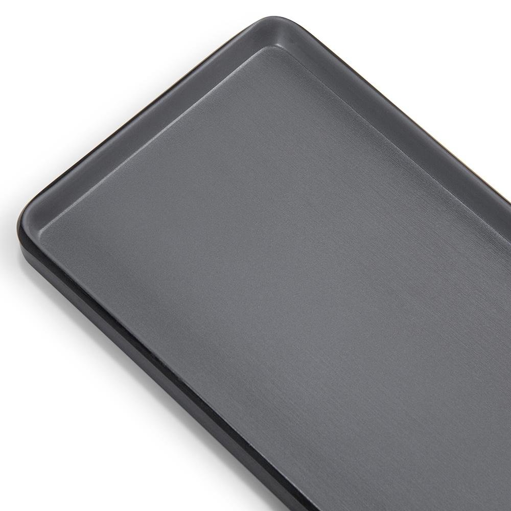 Prato Retangular Dual Color Cinza 32 Cm Melamina 100% Profissional - 6