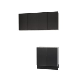 Lavanderia Modulada 3 Peças sem Tampo com Rodapé Ipanema Cabecasa Madeiramadeira - 2