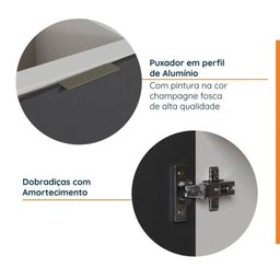 Lavanderia Modulada 3 Peças sem Tampo com Rodapé Ipanema Cabecasa Madeiramadeira - 5