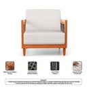 Ver imagem 5 de Kit Poltrona e Sofá Varanda Samoa Madeira Maciça com Cordas Náutica Linho Natural - Desk Design