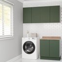 Ver imagem 1 de Lavanderia Modulada 3 Peças 2 Armários Aéreos 1 Balcão 2 Portas Ipanema CabeCasa MadeiraOriginals