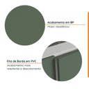 Ver imagem 5 de Conjunto Lavanderia Modulada 3 Peças sem Tampo sem Rodapé Ipanema CabeCasa MadeiraOriginals Madeiramadeira Verde/Folha