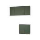 Ver imagem 2 de Conjunto Lavanderia Modulada 3 Peças sem Tampo sem Rodapé Ipanema CabeCasa MadeiraOriginals Madeiramadeira Verde/Folha