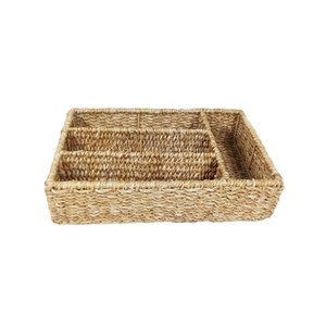 Porta Talheres Organizador de Seagrass com 4 Divisórias Seagrass