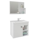 Ver imagem 1 de Conjunto para Banheiro com 1 Porta e Cuba Bia-MGM Móveis. - Branco