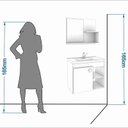 Ver imagem 4 de Conjunto para Banheiro com 1 Porta e Cuba Bia-MGM Móveis. - Branco