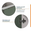 Ver imagem 5 de Conjunto Lavanderia Modulada 3 Peças sem Tampo com Rodapé Ipanema CabeCasa MadeiraOriginals Madeiramadeira Verde/Folha