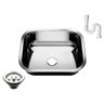 Cuba Pia Inox 304 Cozinha N 0 40x34x17 As Extra Funda - 1