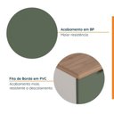 Ver imagem 5 de Lavanderia Modulada 3 Peças 2 Armários Aéreos 1 Balcão 2 Portas Ipanema CabeCasa MadeiraOriginals