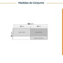Ver imagem 3 de Conjunto Lavanderia Modulada 3 Peças sem Tampo sem Rodapé Ipanema CabeCasa MadeiraOriginals Madeiramadeira Verde/Folha/Acácia