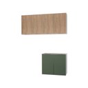 Ver imagem 2 de Conjunto Lavanderia Modulada 3 Peças sem Tampo sem Rodapé Ipanema CabeCasa MadeiraOriginals Madeiramadeira Verde/Folha/Acácia