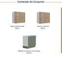 Ver imagem 4 de Lavanderia Modulada 3 Peças sem Tampo com Rodapé Ipanema CabeCasa MadeiraOriginals