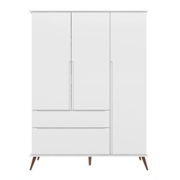 Guarda Roupa 3 Portas Branco Mei Shop Jm Baby - 2