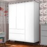 Guarda Roupa 3 Portas Branco Mei Shop Jm Baby - 1