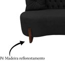 Ver imagem 6 de Sofá 2 Lugares Orgânico Curvo Tókio 150cm Couro Preto