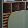 Conjunto Cristaleira 2 Portas de Vidro Jurerê e Buffet para Sala de Jantar 3 Portas Jurerê - 8