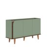 Conjunto Cristaleira 2 Portas de Vidro Jurerê e Buffet para Sala de Jantar 3 Portas Jurerê - 4