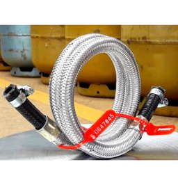 mangueira inox para gás cozinha fogão botijão 2 metros - 7