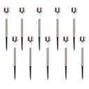 Ver imagem 1 de Kit 10 Luminárias Luz Solar Inox Led Poste Iluminação Jardim