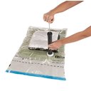 Ver imagem 2 de Kit de Saco a Vácuo Organizador 1 Médio 45x65cm + 2 Grandes 55x90cm Transparente Vac Bag Ordene +