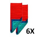 Ver imagem 2 de Kit 6 Panos Microfibra Multiuso Não Risca Solta Pelo 30cm