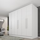 Ver imagem 1 de Guarda Roupa 6 Portas 4 Gavetas 180cm Munique Yescasa Branco/Neve