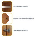 Ver imagem 6 de Guarda Roupa 6 Portas 4 Gavetas 180cm Munique Yescasa Marrom/Cinamomo