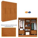 Ver mais imagens de Guarda Roupa 6 Portas 4 Gavetas 180cm Munique Yescasa Marrom/Cinamomo
