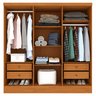 Guarda Roupa Casal 6 Portas 4 Gavetas Munique 180cm Espresso Móveis - 13