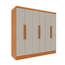 Ver imagem 3 de Guarda Roupa 6 Portas 4 Gavetas 180cm Munique Yescasa Bege/Cinamomo/Off White