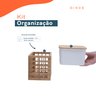 Kit caixa organizadora canelada 1,5l, porta utensílios Oikos - 2