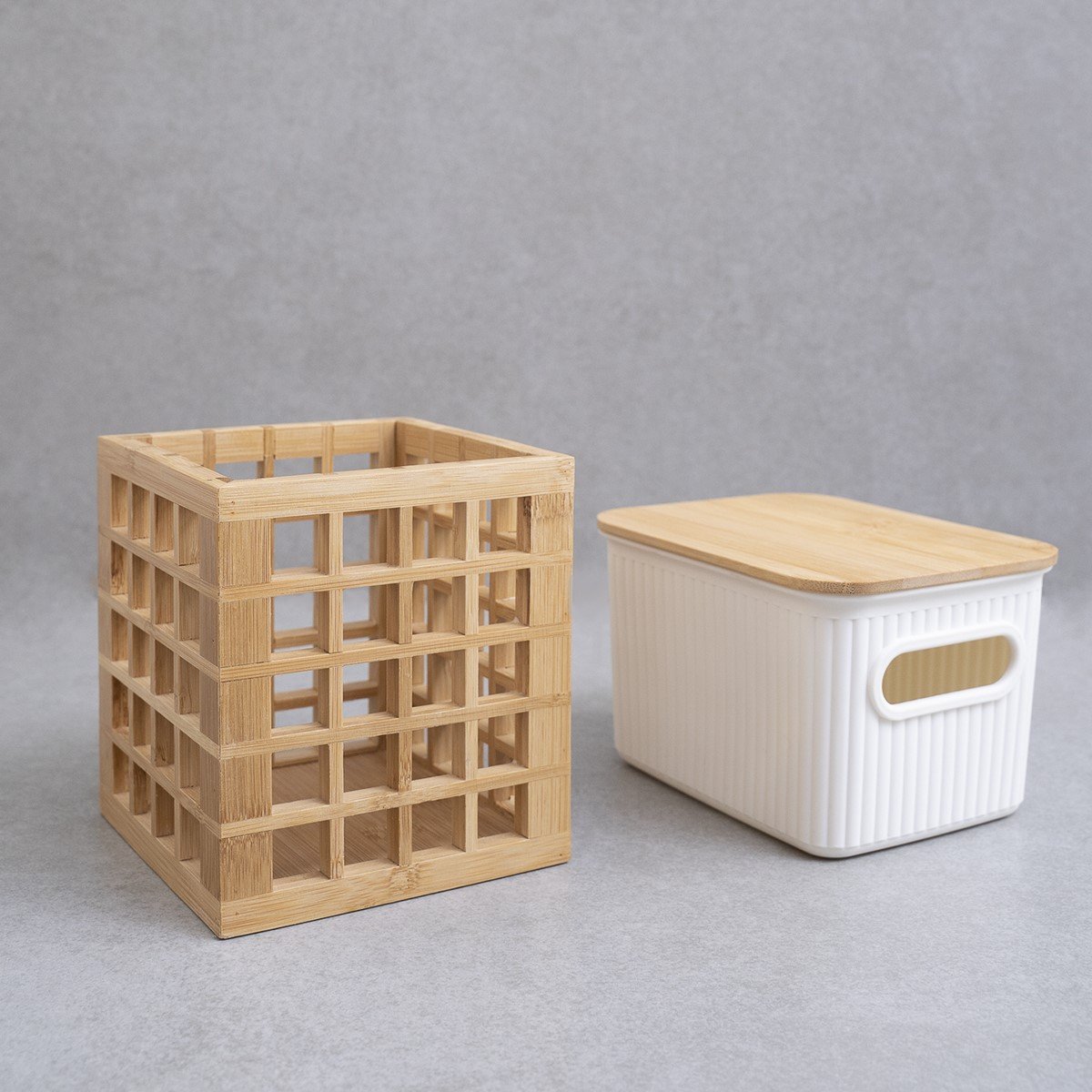 Kit caixa organizadora canelada 1,5l, porta utensílios Oikos - 8